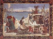 Pierre Puvis de Chavannes Marseilles,Gateway to the Orient oil painting